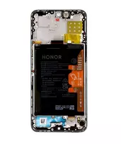 HONOR LCD Display + Touch Unit + Front Cover X8a/90 Lite Cyan Lake (Service Pack)
