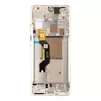 Motorola  Edge 50 Pro LCD Display + Touch Unit + Front Cover Moonlight Pearl (Service Pack)