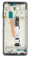 For_Poco LCD Display + Touch Unit + Front Cover for Poco X3/X3 NFC in Cobalt Blue