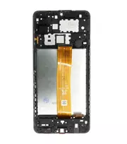 For_Samsung LCD display + Touch Unit + Front Cover for Samsung Galaxy A12, Black