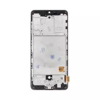 For_Samsung LCD display + Touch Unit + Front Cover for Samsung Galaxy A415 A41 Black