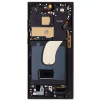 For_Samsung LCD display + Touch Unit + Front Cover for Samsung S918B Galaxy S23 Ultra in Phantom Black