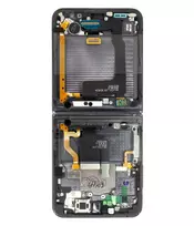 SAMSUNG LCD display + Touch Unit + Front Cover F721 Galaxy Z Flip 4 5G Graphite (Service Pack)