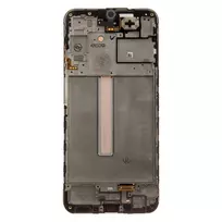 SAMSUNG LCD display + Touch Unit + Front Cover A256B Galaxy A25 Black (Service Pack)