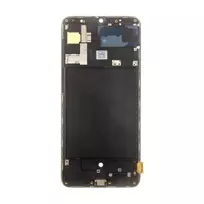 For_Samsung LCD display + Touch Unit + Front Cover for Samsung Galaxy A70, Black