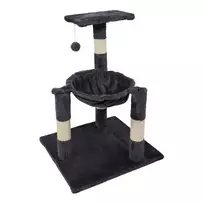 BESK Cat scratching post with bed 48x45x67cm