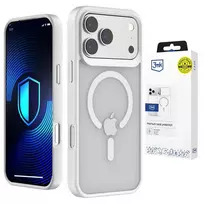 3mk Protection 3mk Smoke MagCase phone case with MagSafe support for iPhone 17 Pro Max white