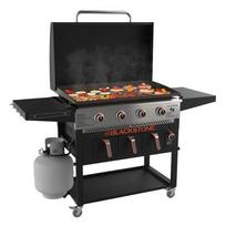 Blackstone 257-1868DK Outdoor Barbecue/Grill Cart, Gas, Black, Orange, Stainless Steel, 17584 W