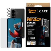 PanzerGlass CARE Privacy 3-in-1 Protective Set: Case + Glass Screen Protector + Lens Protector for Samsung Galaxy S26