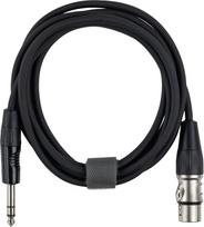 Fuj:tech 6.3 mm TRS male to XLR female signal cable, 5 m, black