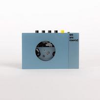 WE ARE REWIND Portable cassette player, 1 deck, blue