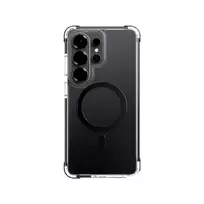 Rock Crystal Clear Magnetic phone case for Samsung Galaxy S26 Ultra (S948) transparent black