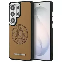 Karl Lagerfeld Perforated KL phone case with MagSafe support for Samsung Galaxy S26 Ultra (S948) brown