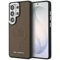 Karl Lagerfeld Embossed Ring Initials phone case with stand for Samsung Galaxy S26 Ultra (S948), brown