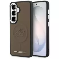 Karl Lagerfeld Embossed Ring Initials phone case with stand for Samsung Galaxy S26+ (S947), brown
