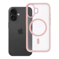 OEM Flexline Mag Cover phone case with MagSafe support for iPhone 16, pink