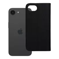 OEM SENSITIVE book-style phone case for iPhone 16e, black