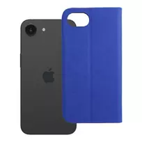 OEM SENSITIVE book-style phone case for iPhone 16e, blue