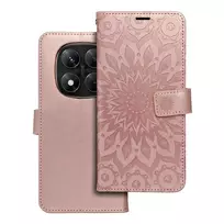 OEM MEZZO Book case for XIAOMI Redmi Note 14 PRO 5G / 14 PRO PLUS 5G, mandala, rose gold