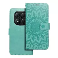 OEM MEZZO Book case for XIAOMI Redmi Note 14 PRO 5G / 14 PRO PLUS 5G, mandala green