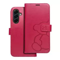 OEM MEZZO teddy bear book-style phone case for Samsung Galaxy A56 (A566) purple (teddy bear)