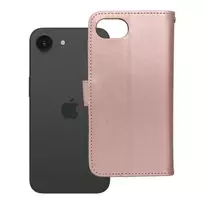 OEM MEZZO book-style phone case for iPhone 16e, pink