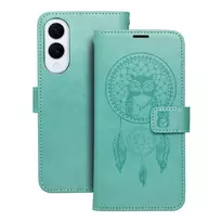 OEM MEZZO dreamcatcher book-style phone case for Samsung Galaxy S25 Edge (S937) green