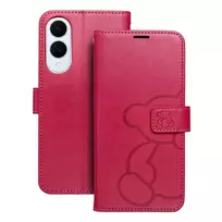 OEM MEZZO teddy bear book-style phone case for Samsung Galaxy S25 Edge (S937) pink (teddy bear)