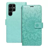 OEM MEZZO book-style phone case for Samsung Galaxy S22 Ultra (S908) green