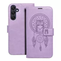 OEM MEZZO dreamcatcher book type phone case for Samsung Galaxy A25 (A256) purple
