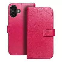 OEM MEZZO book-style phone case for iPhone 16 Plus, pink