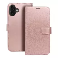 OEM MEZZO book-style phone case for iPhone 16 Plus, pink