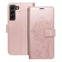 OEM MEZZO tree book-style phone case for Samsung Galaxy S22 (S901) gold