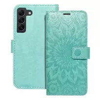 OEM MEZZO book-style phone case for Samsung Galaxy S22 (S901) green