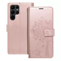 OEM MEZZO book-style phone case for Samsung Galaxy S22 Ultra (S908), pink