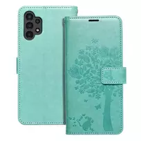 OEM MEZZO tree book-style phone case for Samsung Galaxy A13 4G (A135), green