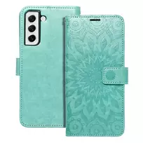 OEM MEZZO book-style phone case for Samsung Galaxy S21 FE 5G (G990), green