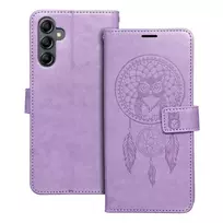 OEM MEZZO dreamcatcher book type phone case for Samsung Galaxy A14 4G (A145) | A14 5G (A146) purple