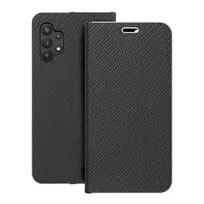 OEM LUNA Carbon book-style phone case for Samsung Galaxy A32 5G (A326), black
