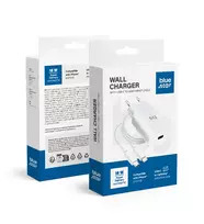 Blue Star TFK-TC-1099C travel charger | 18W | PD, QC | USB-C, Lightning | with USB-C to Lightning cable included | white
