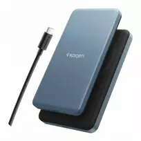 Spigen EA2205MQ ESSENTIAL MagSafe Qi2 Power Bank | 5,000 mAh | 22.5W | MagSafe, Wireless, USB-C | blue