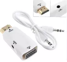 Fusion Accessories HDMI to VGA (+audio) fusion video signal converter, white