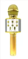 Goodbuy karaoke microphone with built-in speaker, Bluetooth | 3W | aux | voice modulator | USB | Micro SD, gold