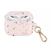 uniq coehl Terrazzo AirPods Pro case, blush pink