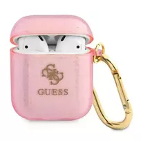 GUESS GUA2UCG4GP AirPods cover pink | pink Glitter Collection