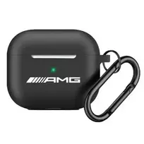 AMG AMAP2RBK AirPods Pro 2 cover, black | black, Silicone White Logo
