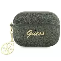 GUESS GUAP2GLGSHA AirPods Pro 2 (2022|2023) cover olive green|khaki Glitter Flake 4G Charm