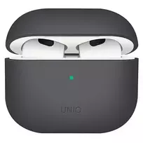 uniq lino AirPods 3rd generation silicone case, ash grey