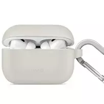 uniq case for AirPods Pro 2nd Generation. Silicone, grey/chalk grey