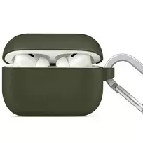 uniq case for AirPods Pro 2nd generation. Silicone, moss green